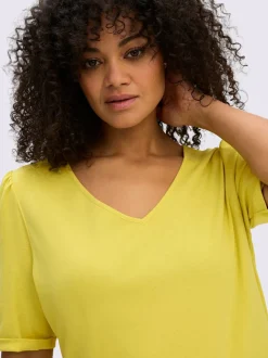 T-shirt en v encolure en v affinante