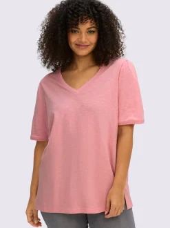 T-shirt en v encolure en v affinante