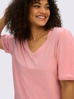 T-shirt en v encolure en v affinante