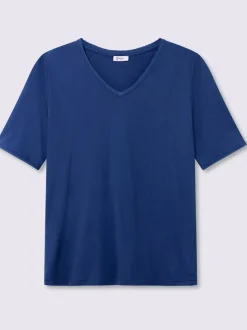 T-shirt en v encolure en v affinante