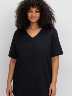 T-shirt en v encolure en v affinante
