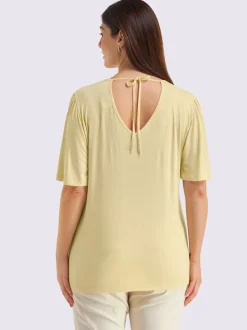 T-shirt en v manches chauve-souris affinantes