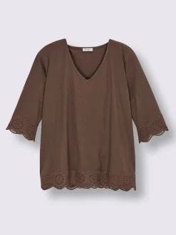 T-shirt en v volants fantaisie