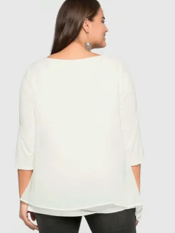 T-shirt forme fluide en pointe