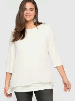 T-shirt forme fluide en pointe