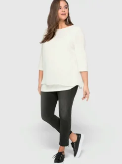 T-shirt forme fluide en pointe