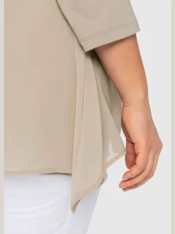 T-shirt forme fluide en pointe