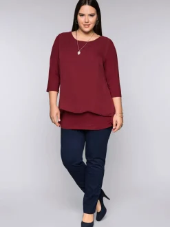 T-shirt forme fluide en pointe