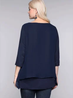 T-shirt forme fluide en pointe