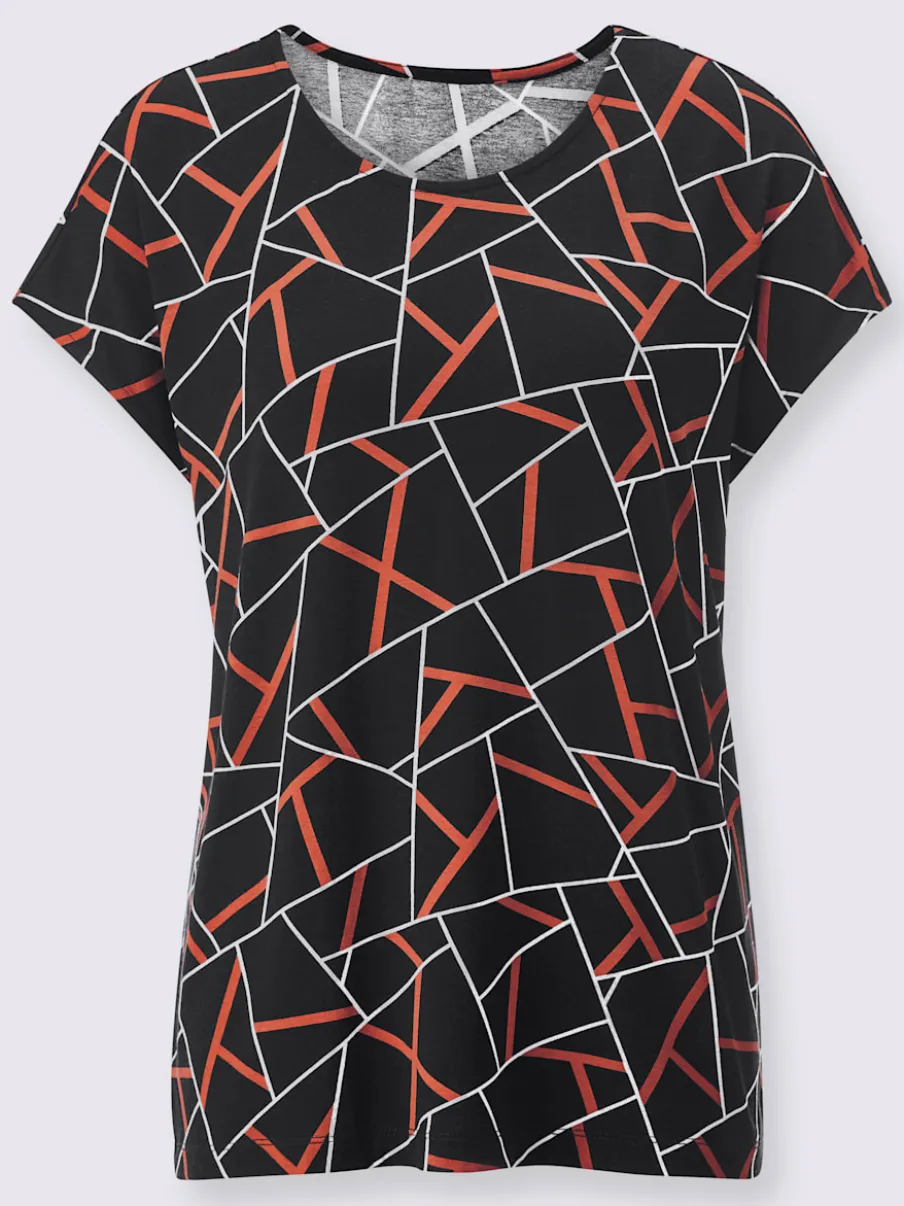 T-shirt graphique à manches courtes en viscose ECOVERO