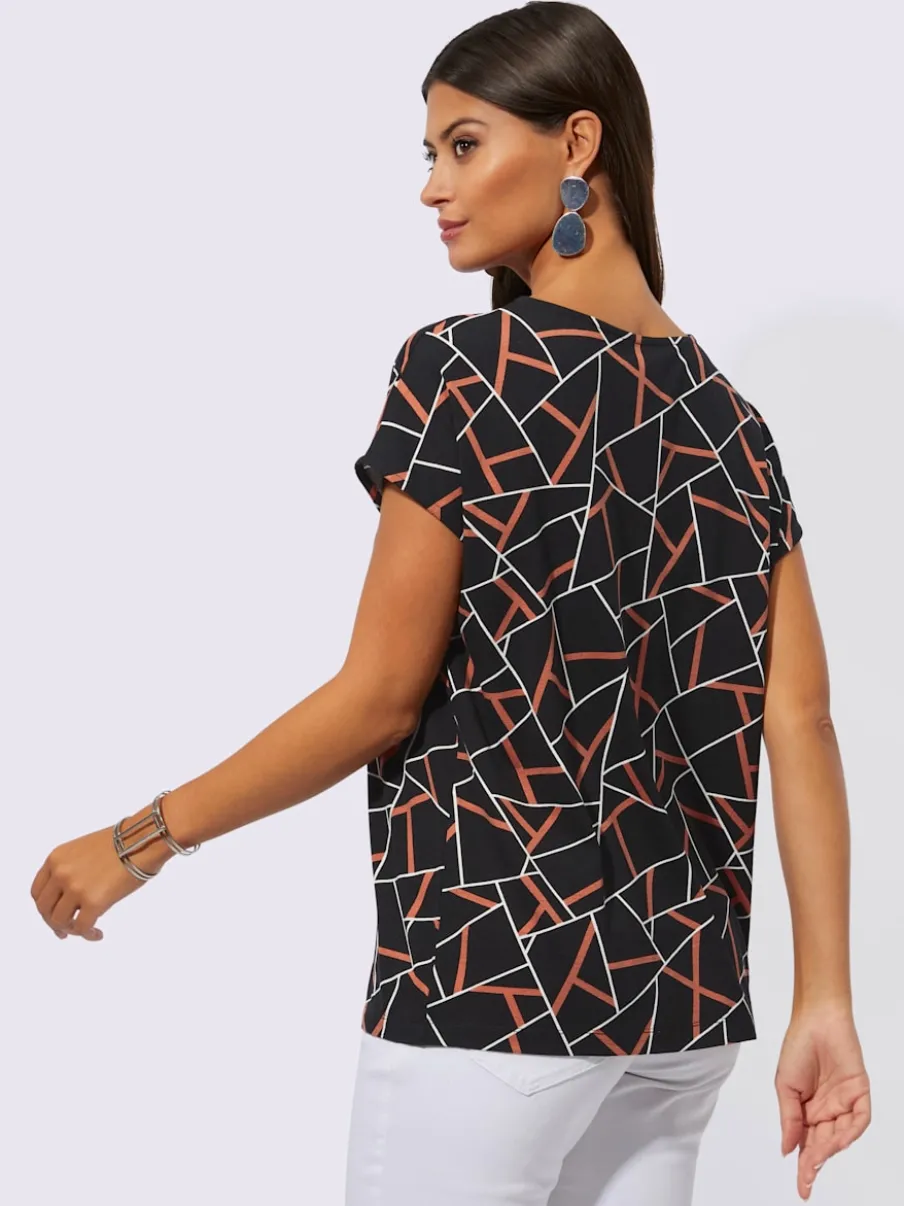 T-shirt graphique à manches courtes en viscose ECOVERO