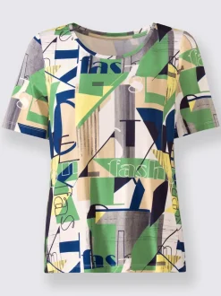 T-shirt graphique à manches courtes en viscose douce