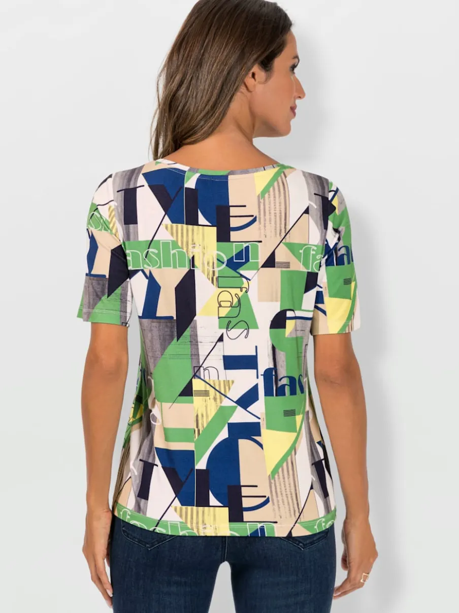 T-shirt graphique à manches courtes en viscose douce