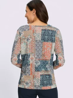 T-shirt imprimé 50% coton et 50% modal