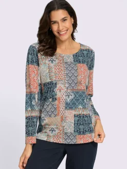 T-shirt imprimé 50% coton et 50% modal