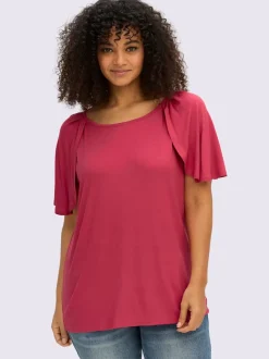 T-shirt large encolure ronde