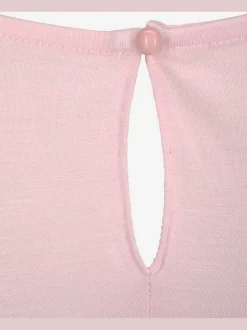 T-shirt large encolure ronde avec coupe longue au dos