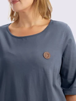 T-shirt long coupe évasée