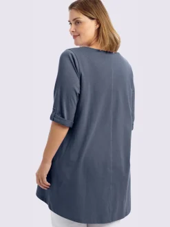T-shirt long coupe évasée