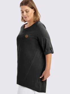 T-shirt long coupe évasée