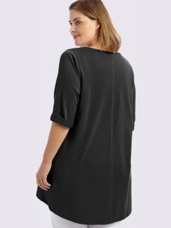 T-shirt long coupe évasée