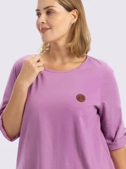T-shirt long coupe évasée