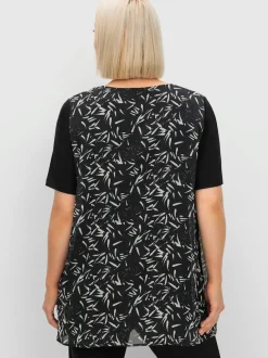 T-shirt look superposé féminin