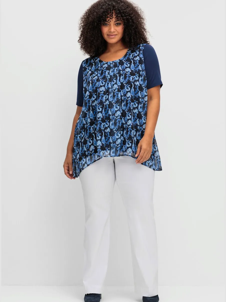 T-shirt look superposé féminin