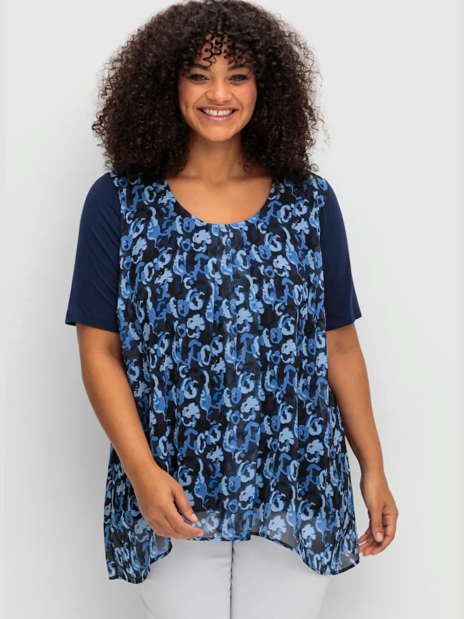 T-shirt look superposé féminin