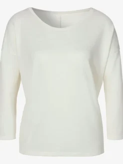 T-shirt à manches 3/4 avec coupe décontractée en tricot doux