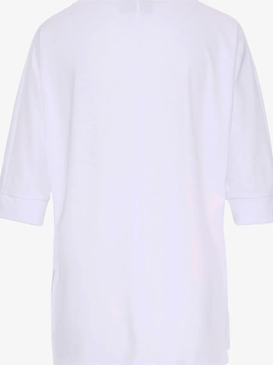 T-shirt à manches 3/4 avec logo et matière douce