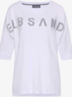 T-shirt à manches 3/4 avec logo et matière douce