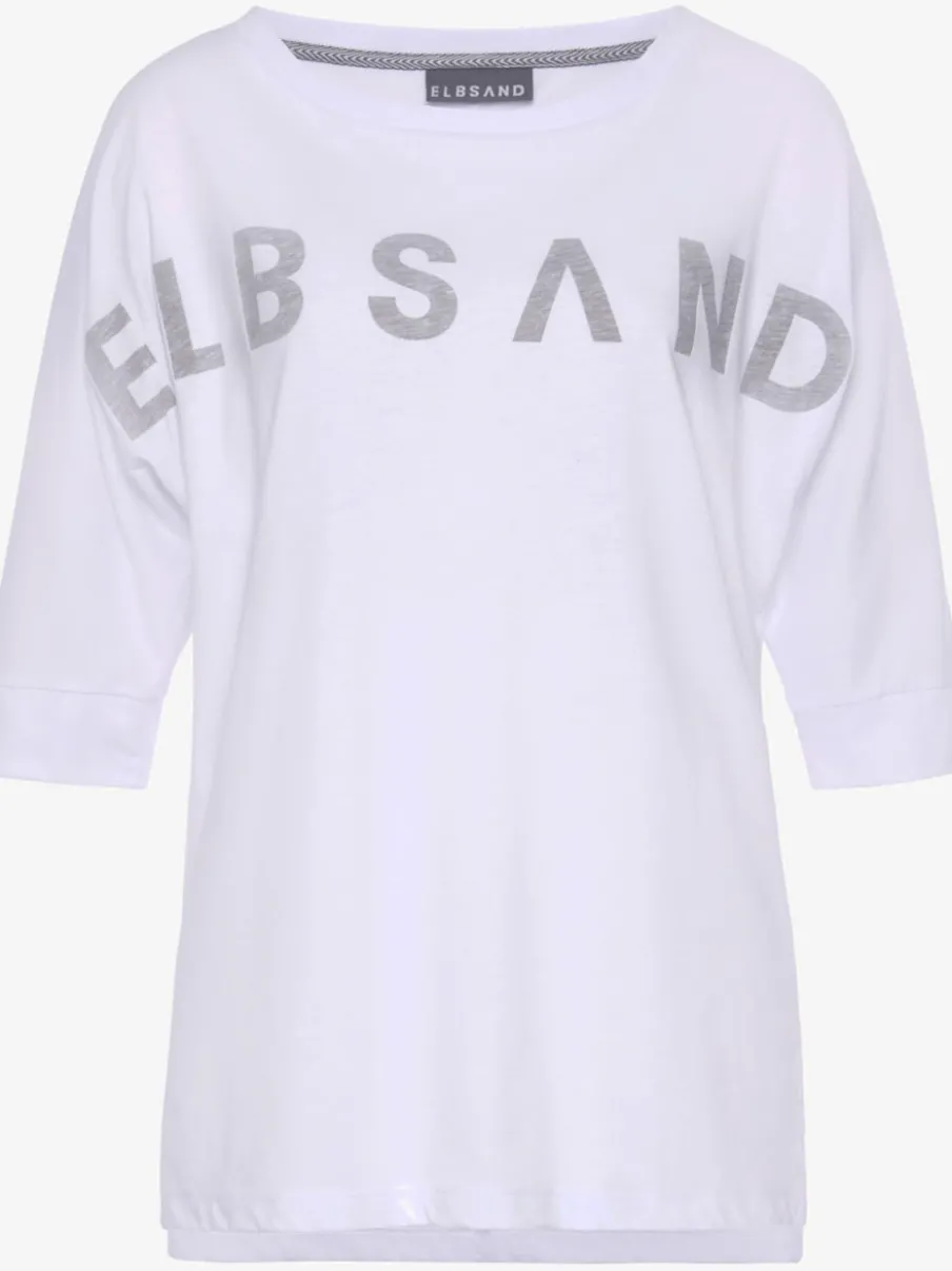 T-shirt à manches 3/4 avec logo et matière douce