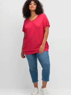 T-shirt manches chauve-souris affinantes