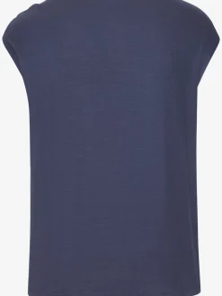 T-shirt à manches courtes avec boucle décorative dorée sur l'épaule