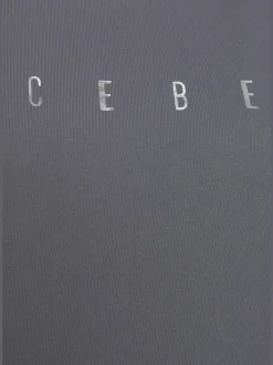 T-shirt à manches courtes avec col rond et logo brillant