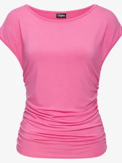 T-shirt à manches courtes avec col rond et en matière douce