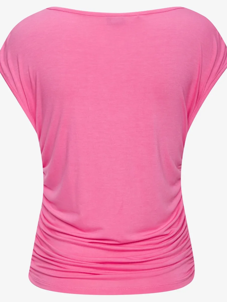 T-shirt à manches courtes avec col rond et en matière douce