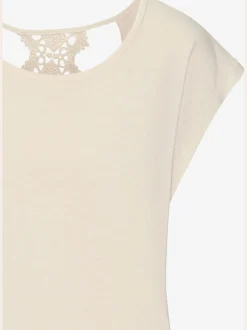 T-shirt à manches courtes avec encolure ronde et détail au dos