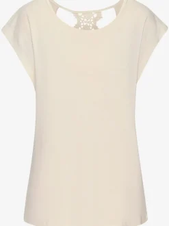 T-shirt à manches courtes avec encolure ronde et détail au dos