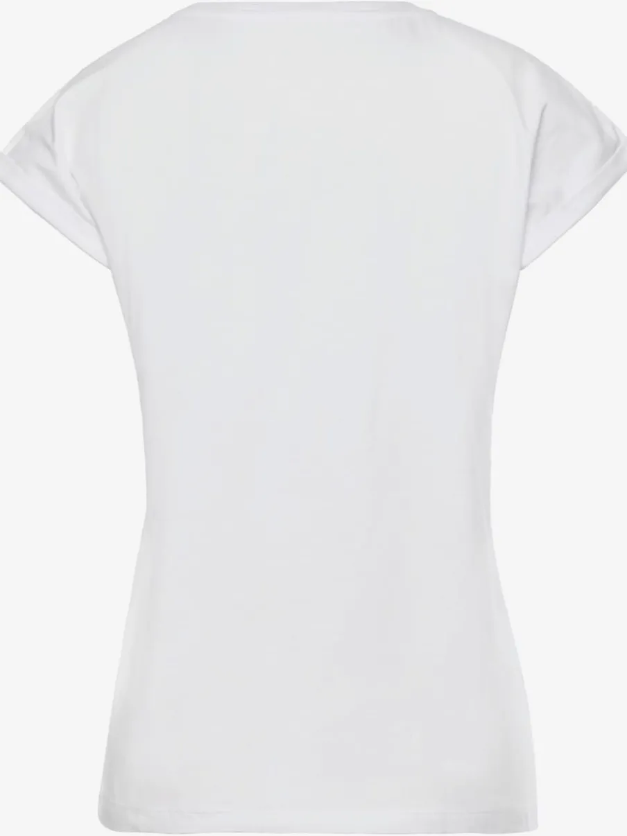 T-shirt à manches courtes avec encolure ronde et motif cœur animalier