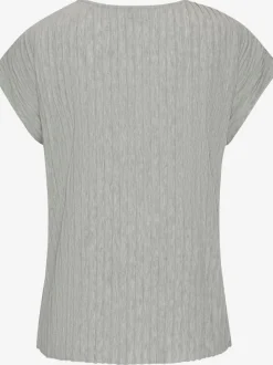T-shirt à manches courtes avec encolure ronde et ourlet droit