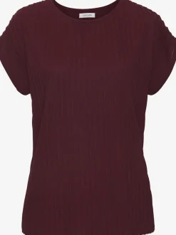 T-shirt à manches courtes avec encolure ronde et ourlet droit