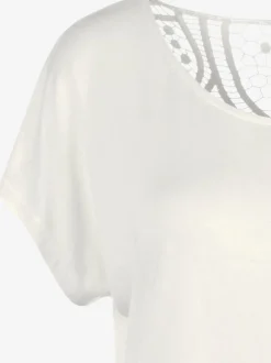 T-shirt à manches courtes avec empiècement crochet doux au dos