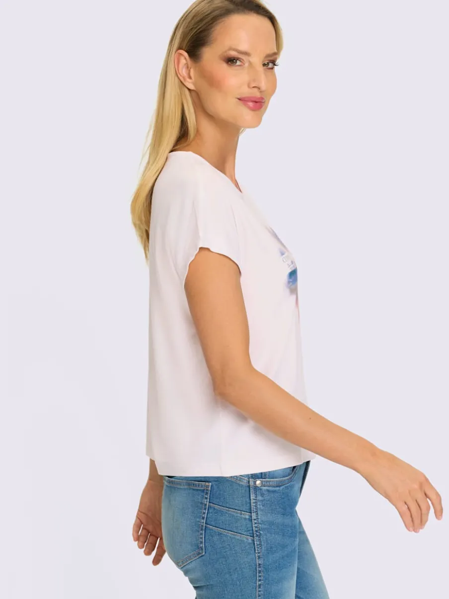 T-shirt à manches courtes avec imprimé graphique devant
