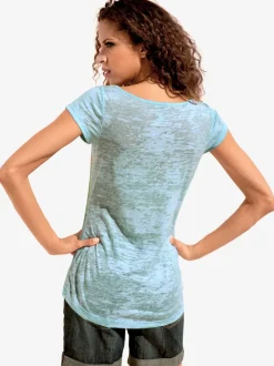 T-shirt à manches courtes avec imprimé graphique en matière extensible