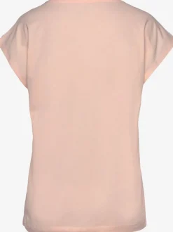 T-shirt à manches courtes avec inscription en jersey doux