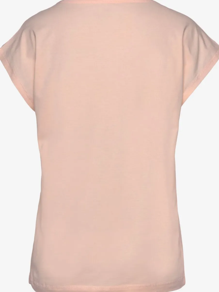 T-shirt à manches courtes avec inscription en jersey doux