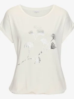 T-shirt à manches courtes avec imprimé floral décontracté