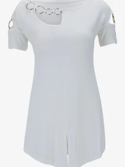 T-shirt à manches courtes avec éléments décoratifs raffinés